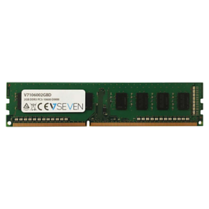 V7 2GB DDR3 PC3-10600 - 1333mhz DIMM Desktop - V7106002GBD - Memoria RAM