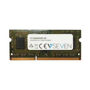 V7 4GB DDR3 PC3-10600 1333MHz SO-DIMM - V7106004GBS-SR - Memoria RAM