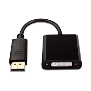 V7 Adattatore video nero da DisplayPort maschio a DVI-I femmina attiva