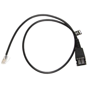 Jabra 8800-00-94 cable telefónico 0,5 m Transparente, Negro