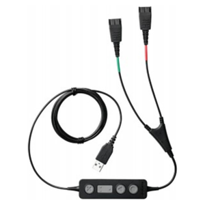 Jabra Link 265 cable de audio USB2.0 2x QD Negro