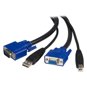 CABLE KVM 18M 2 EN 1 VGA USB