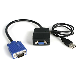 StarTech.com Duplicador Divisor de Vídeo VGA 2 puertos Compacto Alimentado por USB - Cable Splitter