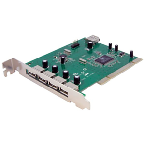 StarTech.com Adaptador Tarjeta PCI USB 2.0 de Alta Velocidad 7 Puertos - 4 Externos y 3 Internos