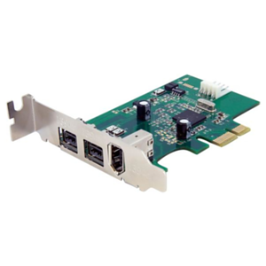 StarTech.com Adaptador Tarjeta FireWire PCI-Express Bajo Perfil de 2 Puertos F/W 800 y 1 Puerto F/W 400