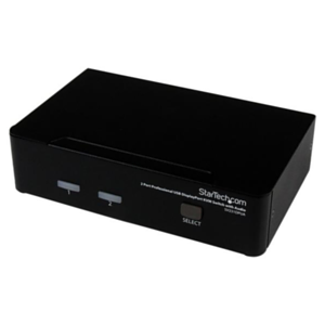 StarTech.com Conmutador Switch Profesional KVM 2 Puertos Vídeo DisplayPort - USB con Audio - 2560x1600