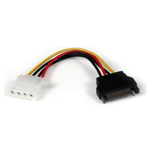 StarTech.com Cable de Alimentación de 15cm Adaptador Molex LP4 a SATA - Hembra a Macho