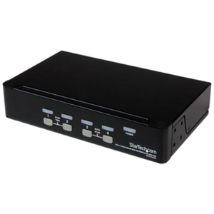 StarTech.com Conmutador Switch KVM 4 Puertos de Vídeo VGA USB 2.0 - 1U Rack Estante