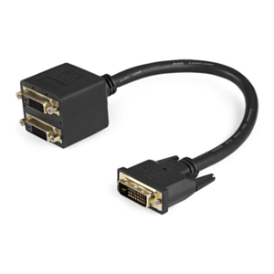 StarTech.com Cable Duplicador Divisor de Vídeo DVI-D de 2 Puertos Salidas Compacto - Bifurcador