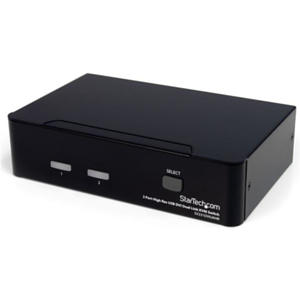 StarTech.com Conmutador Switch KVM - 2 puertos - USB 2.0 - Audio Vídeo DVI de Doble Enlace StarTech.com Conmutador Switch KVM - 2 puertos - USB 2.0 - Audio Vídeo DVI de Doble Enlace