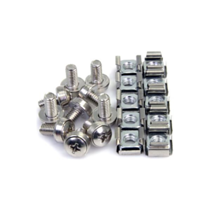 StarTech.com Paquete de 100 Tornillos y Tuercas Enjauladas Cage Nuts M6