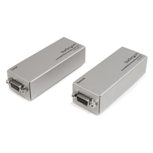 StarTech.com Extensor de 1 Puerto Serie Serial RS232 DB9 por Cable Cat5 UTP Ethernet - Hasta 1000m