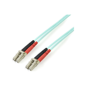 StarTech.com Cable de Fibra Óptica LC a LC de 2m Dúplex Multimodo 50/125 LSZH de 10Gb - Aqua