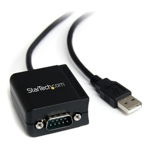 StarTech.com Cable Adaptador 1,8m USB a 1 Puerto Serie Serial RS232 DB9 FTDI Aislamiento Óptico