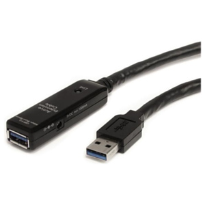 StarTech.com Cable Extensor Alargador USB 3.0 SuperSpeed Activo de 10m - USB A Macho a Hembra - Negro