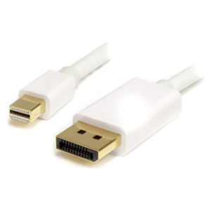 StarTech.com Cable Adaptador de 2m de Monitor Mini DisplayPort 1.2 Macho a DP Macho - 4k Blanco
