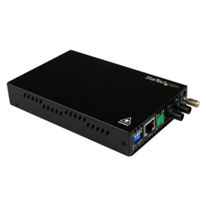 StarTech.com Conversor de Medios Ethernet 10/100 Mbps a Fibra Multi Modo Conector ST - 2km