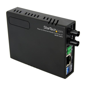 StarTech.com Conversor de Medios Ethernet 10/100 RJ45 a Fibra Óptica Multimodo ST - 2Km