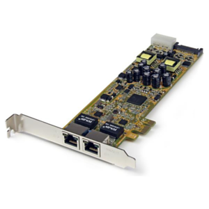 StarTech.com Tarjeta Adaptador de Red PoE/PSE PCI Express PCIe Gigabit Ethernet con 2 Puertos RJ45