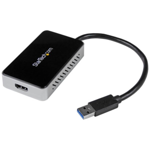 StarTech.com Adaptador de Vídeo Externo USB 3.0 a HDMI con Hub USB 1 Puerto 1080p - Adaptador