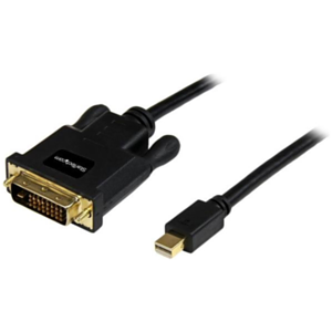 StarTech.com Cable de 1,8m Adaptador de Vídeo Mini DisplayPort a DVI-D - Conversor Pasivo - 1920x1200 - Negro