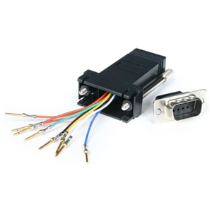 StarTech.com Adaptador Conversor Modular Serie de DB9 a RJ45 - Macho a Hembra