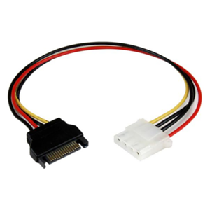 StarTech.com Cable de 30cm Adaptador de Alimentación SATA a LP4 - Hembra a Macho