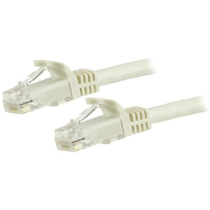 StarTech.com Red Ethernet Cat6 Snagless de 3m Blanco - Cable Patch RJ45 UTP - Cable