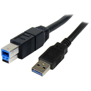 StarTech.com Cable USB 3.0 SuperSpeed Negro de 3 metros - A Macho a B Macho