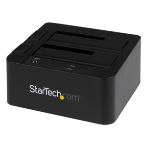 StarTech.com Docking Station eSATA USB 3.0 con UASP de 2 Bahías para Disco Duro o SSD SATA de 2,5 o 3,5 Pulgadas