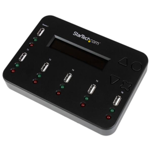 StarTech.com Clonador y Borrador Autónomo de Unidades de Memoria Flash USB 1:5 - Copiador de Memorias USB