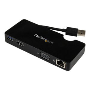 StarTech.com Replicador de Puertos USB 3.0 de Viajes con HDMI o VGA - Docking Station para Portátil