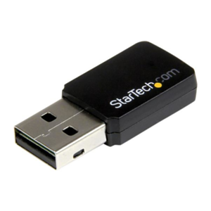 StarTech.com Mini Adaptador de Red USB 2.0 Inalámbrico Wireless-AC de Banda Doble AC600 - Wifi 802.11ac 1T1R