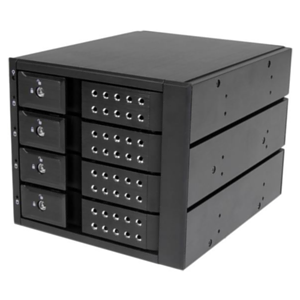 StarTech.com Rack Móvil Backplane con 4 Bahías Hot Swap de 3,5" sin Bandeja SAS SATA - de Intercambio en Caliente