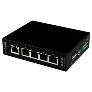 StarTech.com Switch Conmutador Industrial Ethernet Gigabit No Gestionado de 5 Puertos RJ45 de Montaje en Pared o Carril DIN