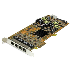 StarTech.com Tarjeta PCI Express de Red Ethernet Gigabit con 4 Puertos RJ45 PoE Power over Ethernet