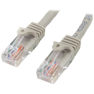 StarTech.com Cable de 1m Gris de Red Fast Ethernet Cat5e RJ45 sin Enganche - Cable Patch Snagless