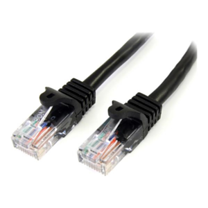 StarTech.com Cable de 2m Negro de Red Fast Ethernet Cat5e RJ45 sin Enganche - Cable Patch Snagless