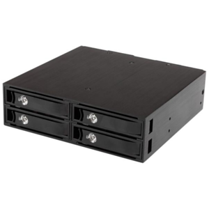 StarTech.com Backplane Rack Móvil 5,25 Pulgadas a 4 Unidades 2,5 SATA/SAS