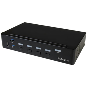 StarTech.com Switch Conmutador KVM de 4 Puertos HDMI 1080p con USB 3.0