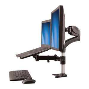 StarTech.com Brazo para un Monitor - Base para Ordenador Portátil con Ajuste de Altura de un Toque
