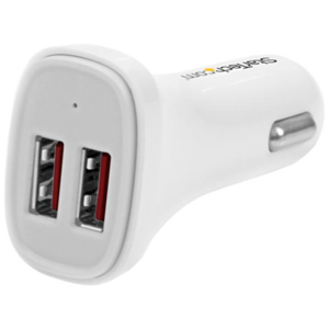 StarTech.com USB2PCARWHS cargador de dispositivo móvil Blanco Auto