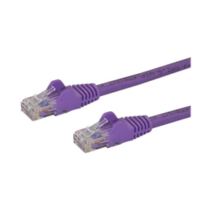StarTech.com Cable de Red de 0,5m Púrpura Cat6 UTP Ethernet Gigabit RJ45 sin Enganches