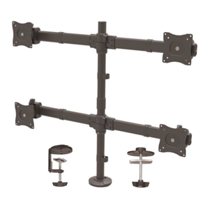 StarTech.com Brazo de Escritorio Articulado para Soporte de 4 Monitores - Mástil de Soporte para 4 Pantallas VESA de hasta 27 Pu