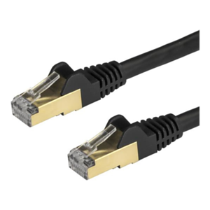 StarTech.com Cable de 2m de Red Ethernet RJ45 Cat6a Blindado STP - Cable sin Enganche Snagless - Negro