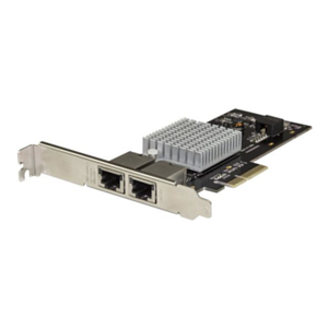 StarTech.com Tarjeta de Red PCI Express con 2 Puertos 10GBase-T - Tarjeta de Red PCI-E de 10 Gb NBASE-T con Chipset X550