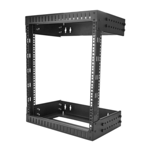 StarTech.com Armario Rack de Servidores de Marco Abierto 12U para Montaje en Pared - Profundidad Ajustable de 12 a 20" de Profun