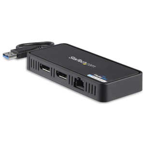 StarTech.com Mini Dock USB a DisplayPort Doble con LAN GbE - 4K Doble de 60Hz