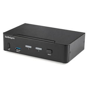 StarTech.com Switch Conmutador KVM DisplayPort de 2 Puertos - 4K 60Hz