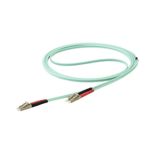 StarTech.com Cable de 10m de Fibra Óptica Multimodo Dúplex 50/125 LC a LC - Aqua - OM4 - LSZH